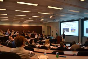 Conference attendees at Emory University, Goizueta Business School